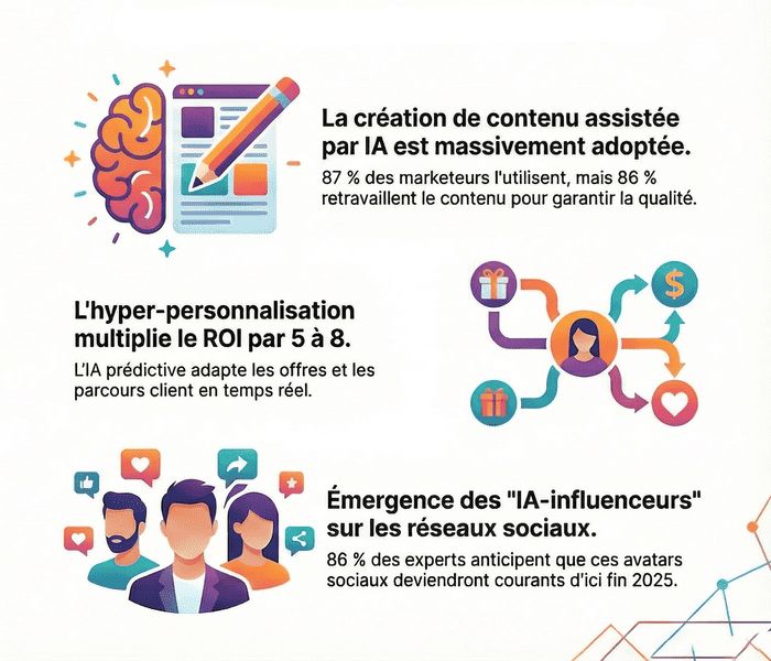 ia marketing Domaines d'application strat&eacute;giques