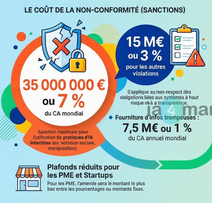 Comparatif LLM : loi sur l'IA en EU - le coût de la non conformité