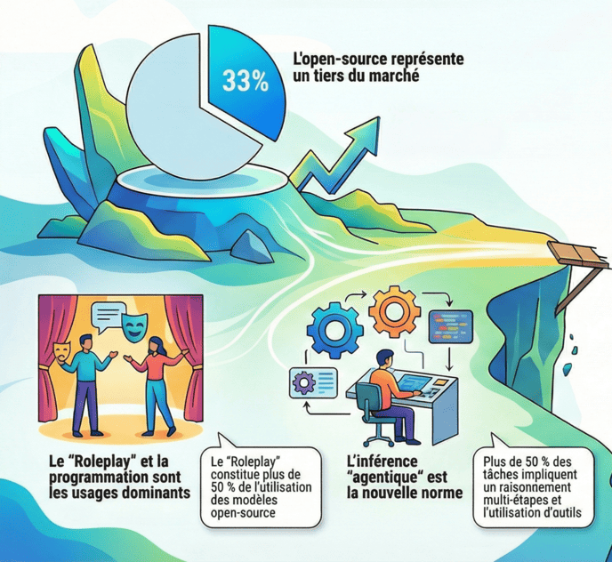 IA agentique infographie le fossée de l'ia - GenAI Divide-left
