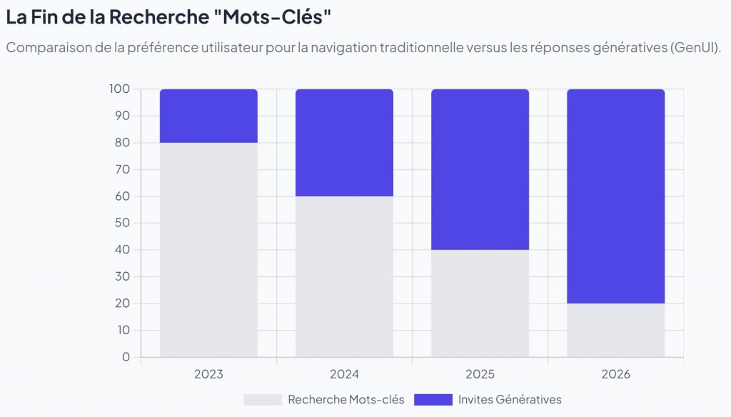 Hyper-personnalisation générative : La Fin de la Recherche Mots-Clés