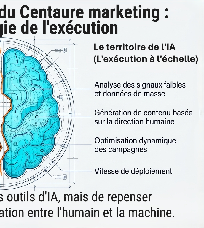 IA marketing : Centaure marketing : l'exécution à l'échelle